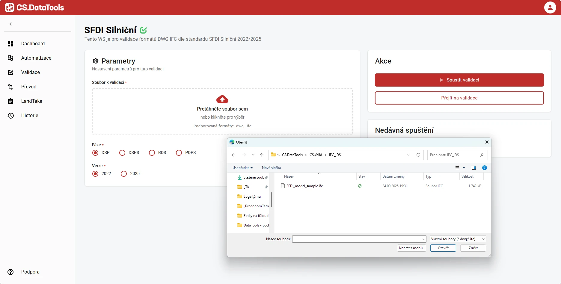 CS Valid – validace dat dle SFDI standardu