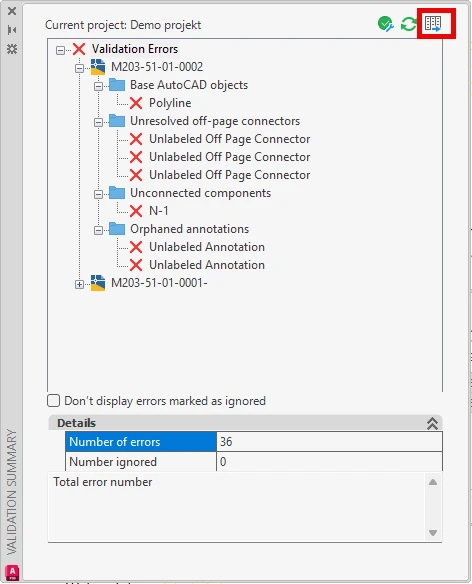 AutoCAD Plant 3D 2027: Export reportu z validace projektu do formátu XLSX