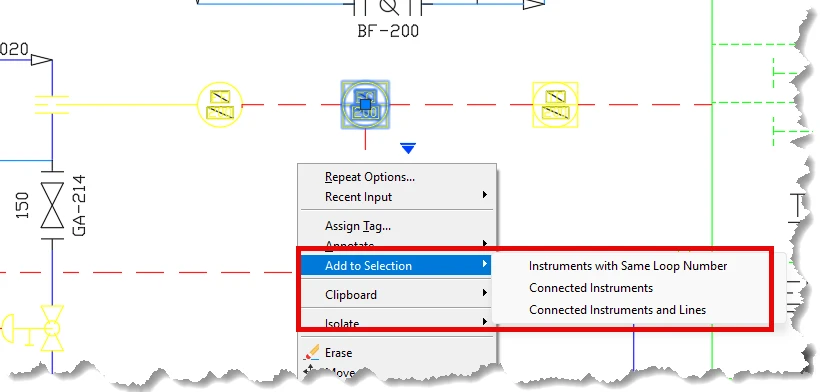 AutoCAD Plant 3D 2027: v P&ID schématech lze nově k vybranému dílu přidat odpovídající komponenty